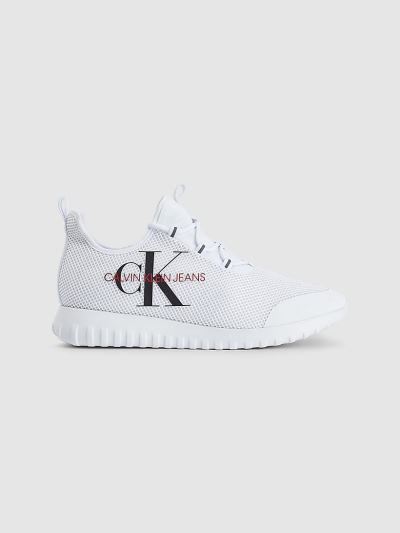 Calvin Klein Cipők HU313735 | Calvin Klein Mesh Slip-On Férfi Sportcipő Fehér